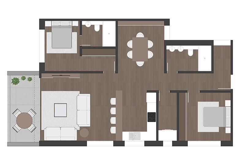 Ap 75m²