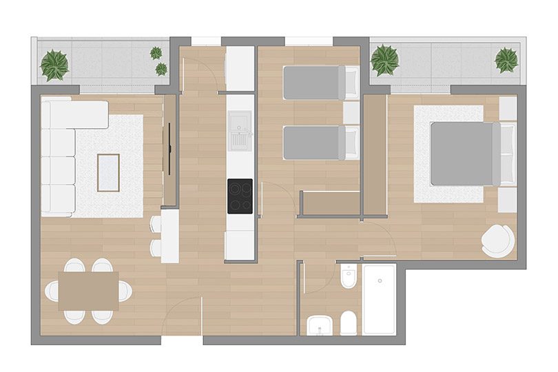 Ap 85m²